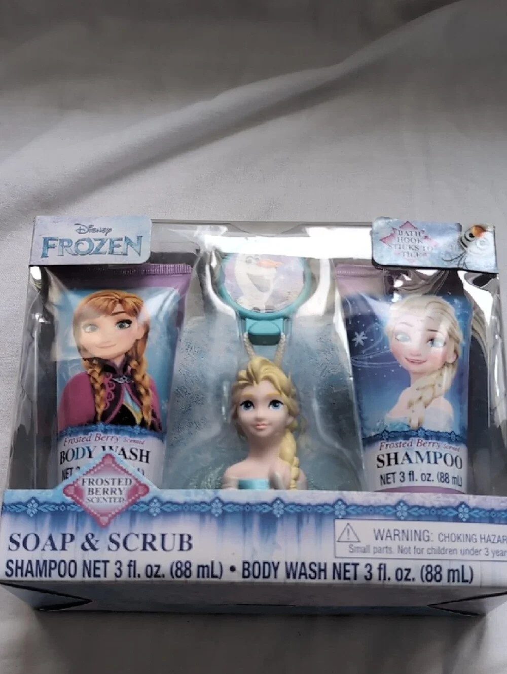 Disney Frozen Kids Bath Set Frosted Berry Scented Shampoo & Body Wash